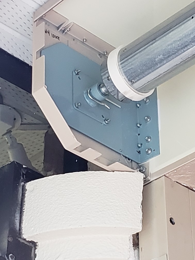 Hurricane shutter system at a residence